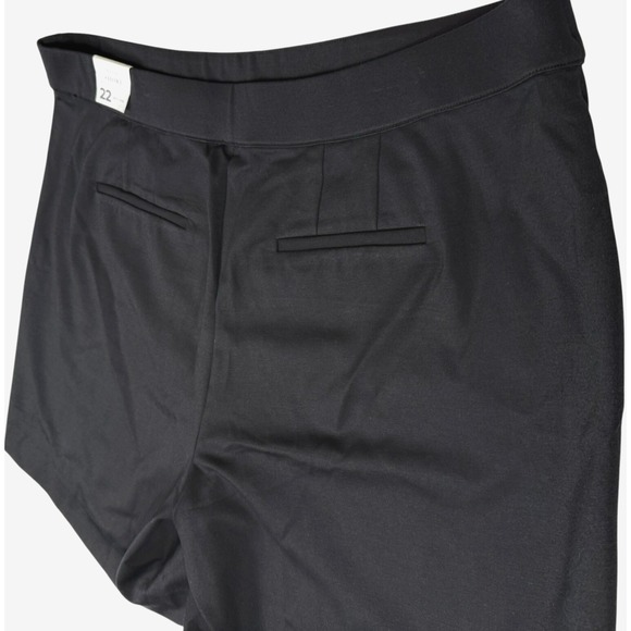 LANE BRYANT Pull-On Ponte‎ Wide Leg Trouser Shorts NWT - Size 22 - Black - Picture 6 of 8